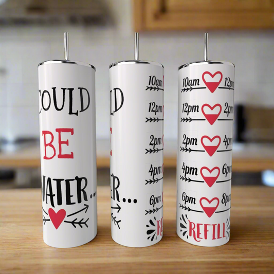 Effing Water 20 oz Stainless Steel Tumbler with Reusable Straw and Lid