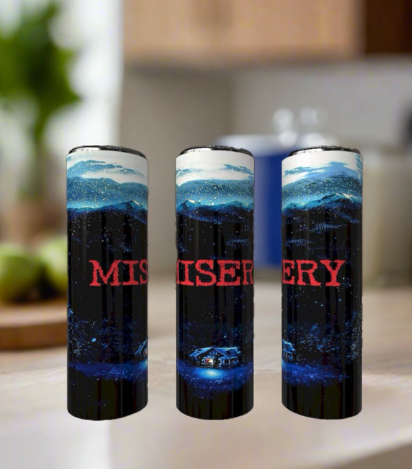 Misery 20oz Stainless Steel Tumbler handmade custom gift by Kreative By Design