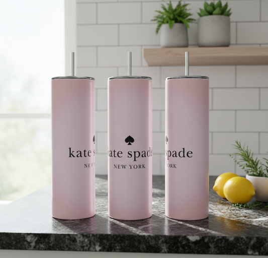 Pale Pink Minimalist Chic Skinny 20 oz Skinny Tumbler