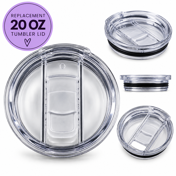 Replacement Lid for 20oz Skinny Tumbler | Clear Tumbler Lid