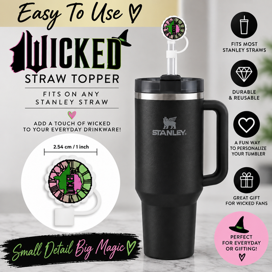 Pink & Green Witchy Tumbler Accessory