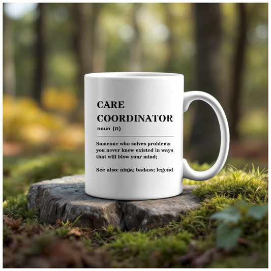 Care Coordinator | Scheduler | Ceramic Mug handmade custom gift by Kreative By Design