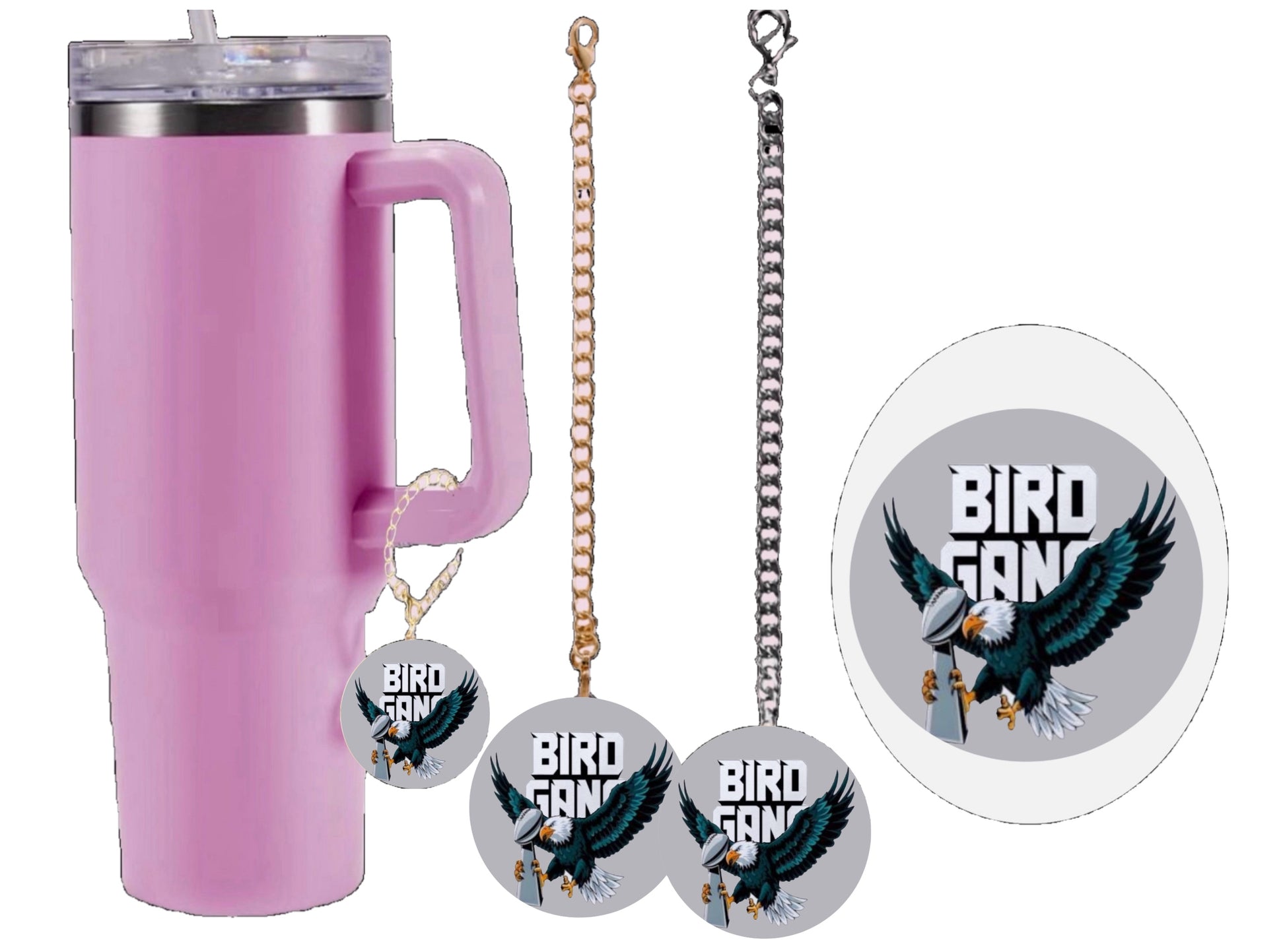 Bird Gang Cup Charm