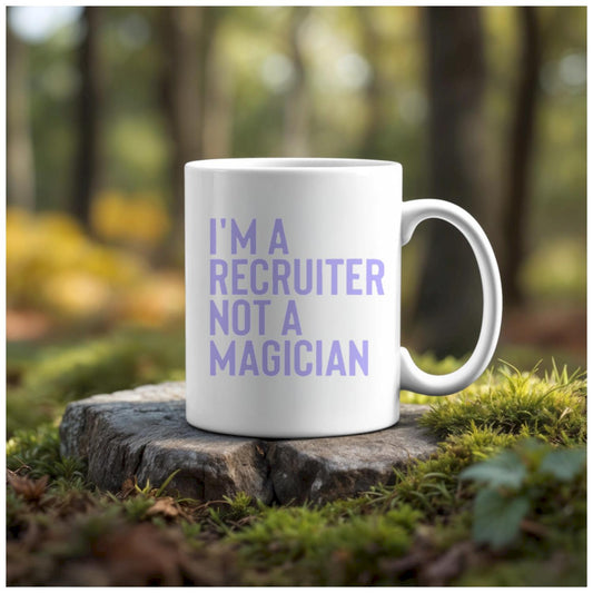 Recruiter Ceramic Mug handmade custom gift by Kreative By Design