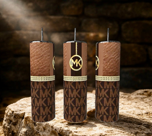 Brown Monogram 20 oz Skinny Tumbler