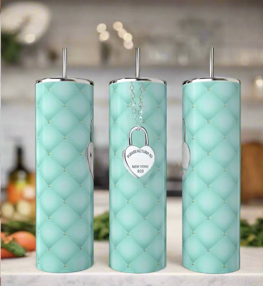 Locket Please Return To…. 20oz Stainless Steel Tumbler handmade custom gift by Kreative By Design