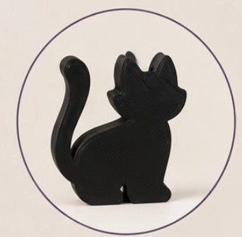 Black Cat Hat Straw Topper – Halloween Tumbler Accessory