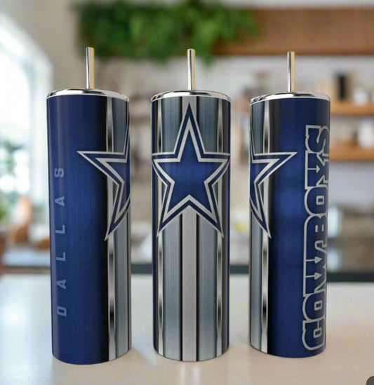 Cowboys Stripe 20 oz Tumbler
