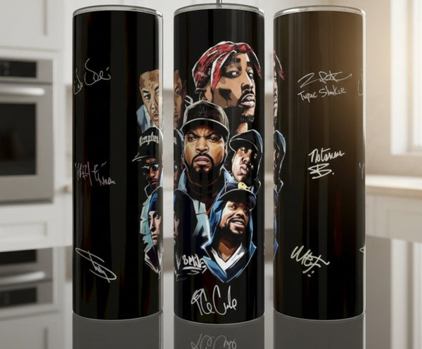 Rappers Delight 20oz Stainless Steel Tumbler handmade custom gift by Kreative By Design