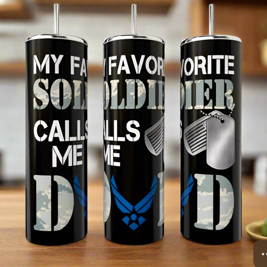 Soldier Dad 20 oz Tumbler