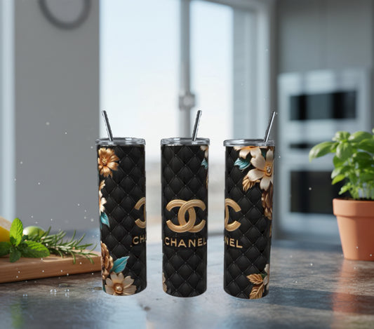 Black Gold Teal Black Gold Luxe 20 oz Skinny Tumbler