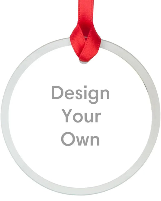 Personalized Glass Ornament handmade holiday ornament by Kreative by Design
