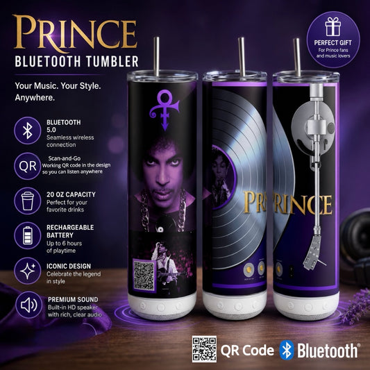 Prince QR Code Bluetooth Speaker 20 oz Tumbler