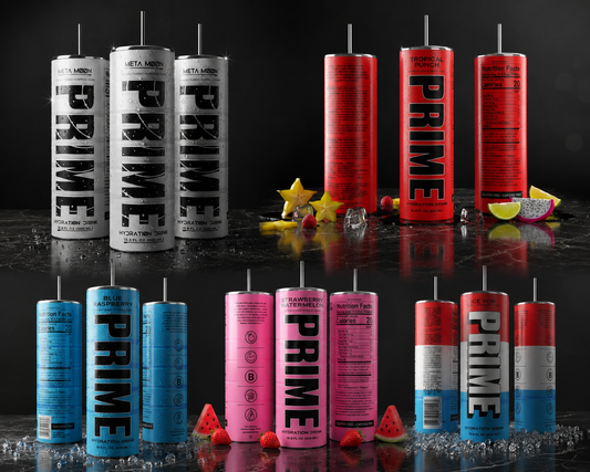 Energy Drink Inspired 20 oz Skinny Tumbler