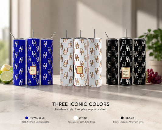 Monogram DB 20 oz Skinny Tumbler