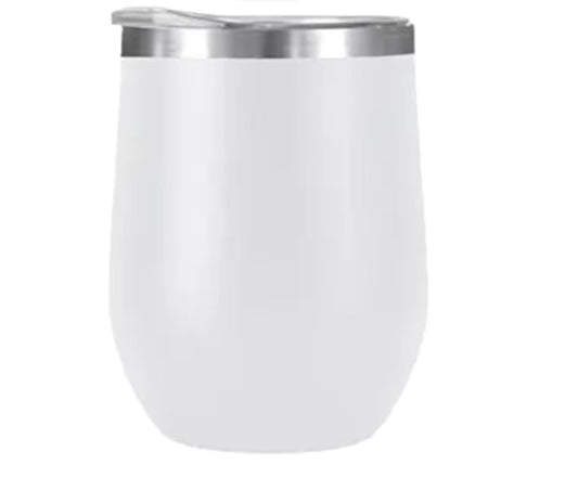 Funny Engraved Wine Tumbler   Sip Happens or Rosé All Day   12 oz Insulated Stainless Steel Wine Cup   Gift for Wine Lovers