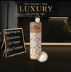 Luxury Designer Style Camel & White 20oz Skinny Tumbler | Premium Stainless Steel Travel Cup