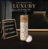 Luxury Designer Style Camel & White 20oz Skinny Tumbler | Premium Stainless Steel Travel Cup