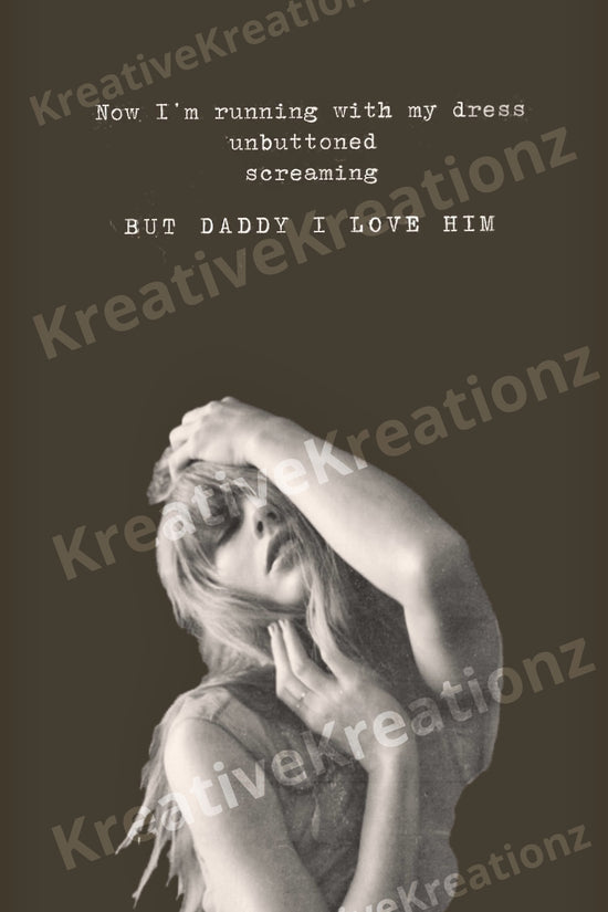 A black-and-white image of a woman with long hair posing with one hand on her head and the other crossing her body. Text above  SVG, DTF transfer, PNG, tumbler wrap | Template designs 