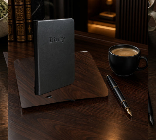 Personalized A6 Leather Journal – Custom Engraved Notebook