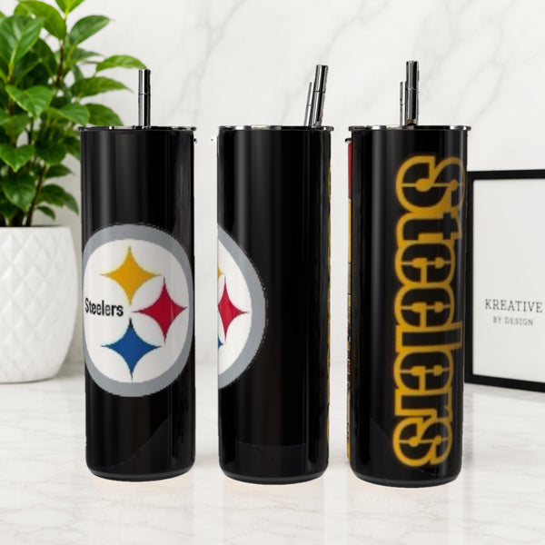 Black & Gold   Sports   20 oz Skinny Tumbler