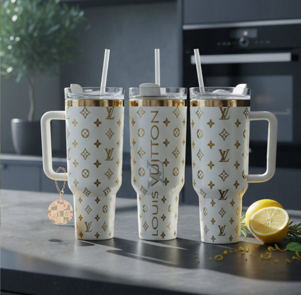 Gold Laser Engraved Tumbler Set - Luxe Bundle