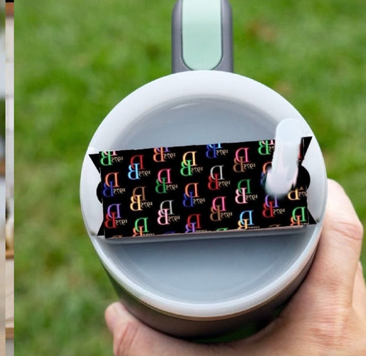 Multicolor Monogram Lid Plate/Topper
