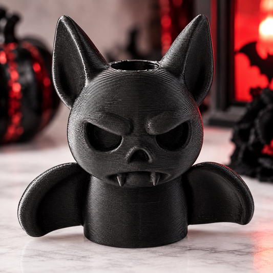 3D Printed Bat Straw Topper | Gothic Halloween Tumbler Accessory
