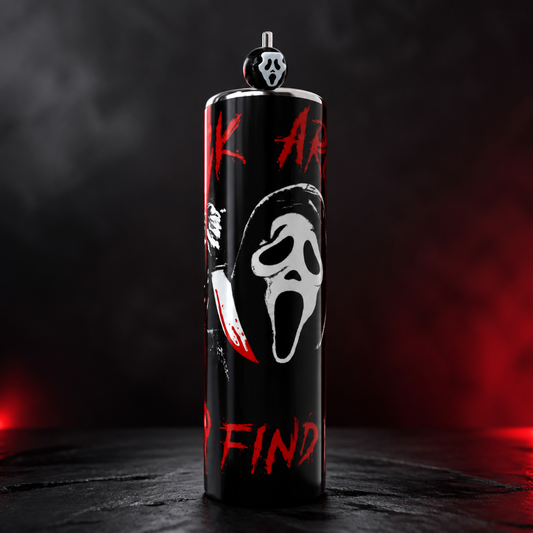 Scream-Inspired Fuck Around & Find Out 20oz Tumbler | Horror Cup | FAFO