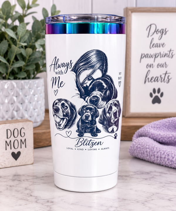 Personalized Pet Memorial Tumbler | Custom Photo Remembrance Cup