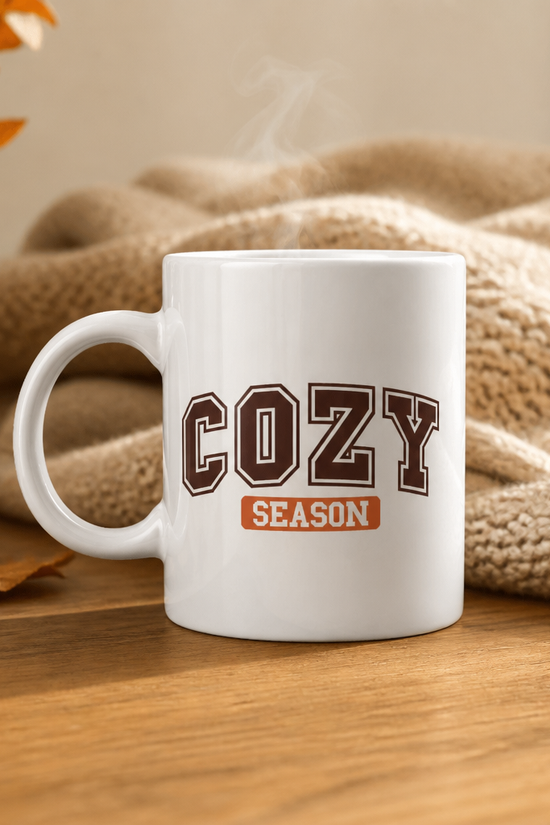 Cozy Season Fall Mug | Autumn Coffee Mug | Sweater Weather Cup