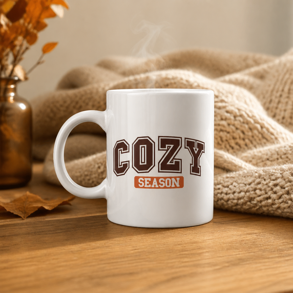 Cozy Season Fall Mug | Autumn Coffee Mug | Sweater Weather Cup