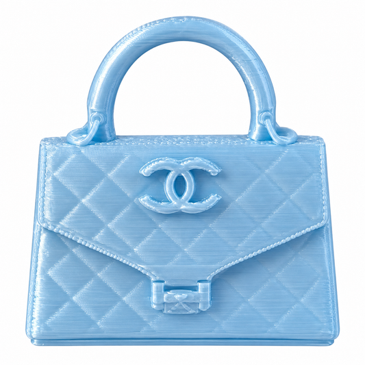 Mini Monogram Fold Over Handbag Cup Charm | Tumbler Accessory