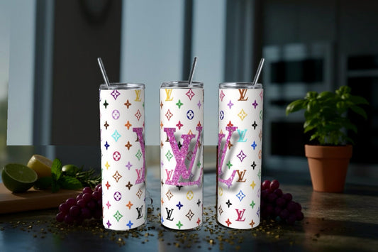 Multicolor 3D Effect 20oz Skinny Tumbler