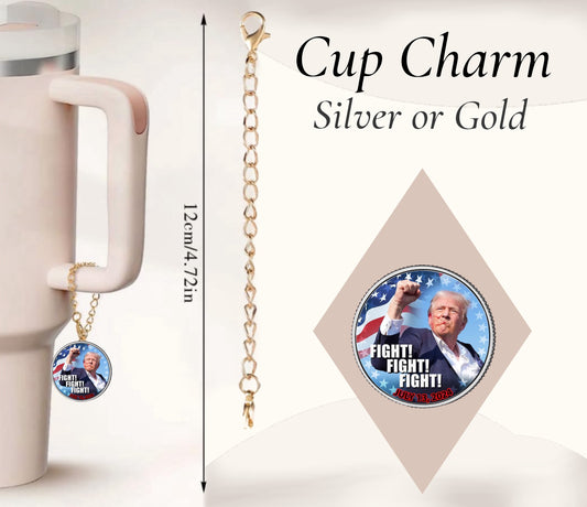 Fight Fight Fight Cup Charm