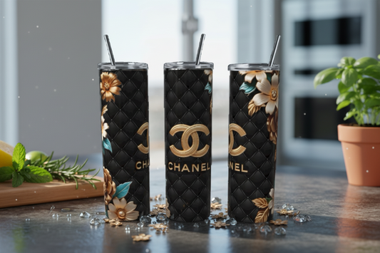 Black Gold Teal Black Gold Luxe 20 oz Skinny Tumbler