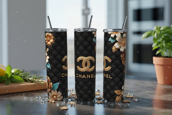 Black Gold Teal Black Gold Luxe 20 oz Skinny Tumbler