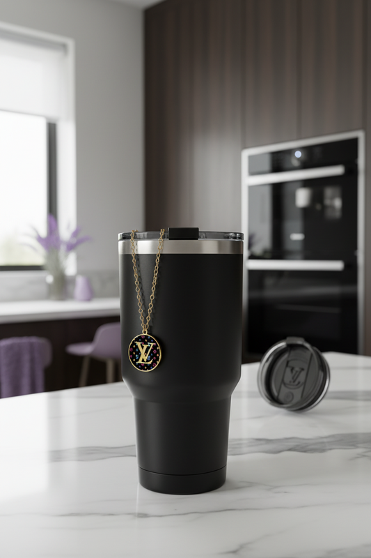multicolor LV gold cup charm_silver gold